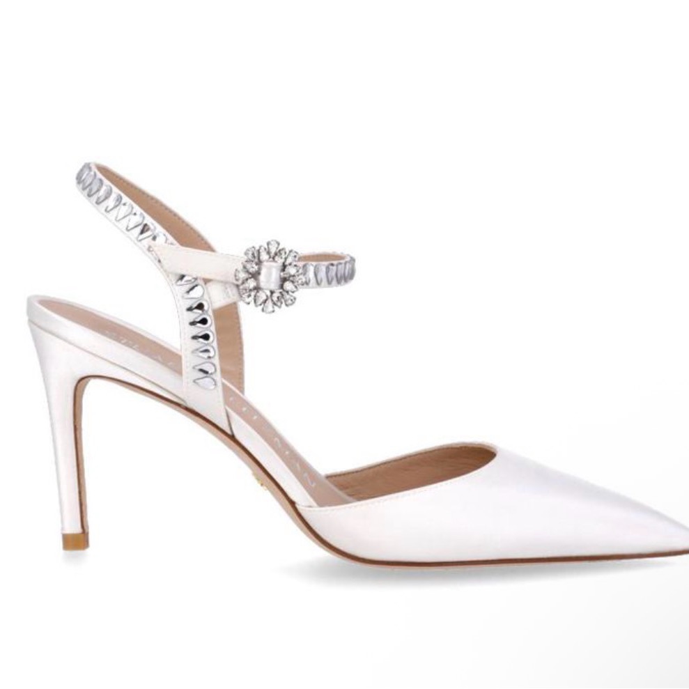 $590 Stuart Weitzman Gemcut Ankle Strap Sandals Sz 6
